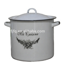 Dia 22cm Customized Color And Logo Enamel Storage Pot Potato Pot Dog Food Pot